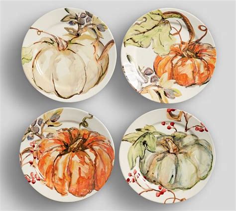 Harvest Pumpkin Dinnerware Collection Pottery Barn