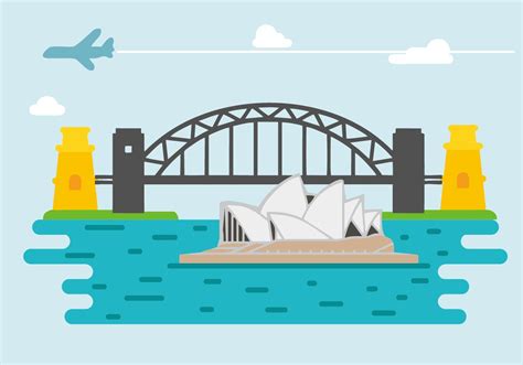 Free Sydney Harbour Bridge Vector Vector Art At Vecteezy