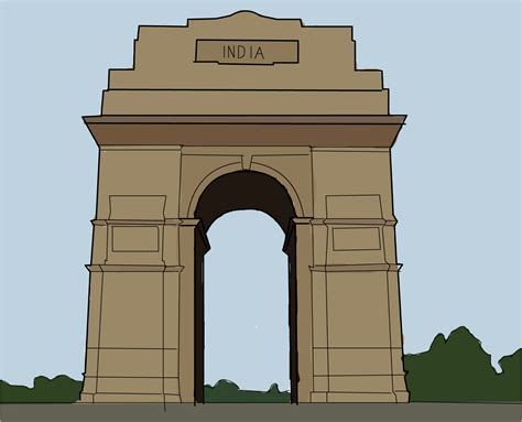 india gate  ishan  drawings sketchport