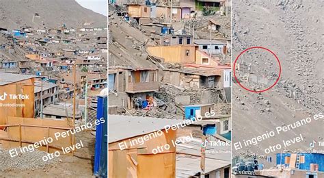 TikTok Viral Peruanos Construyen Vivienda En Pleno Cerro Y Su Singular