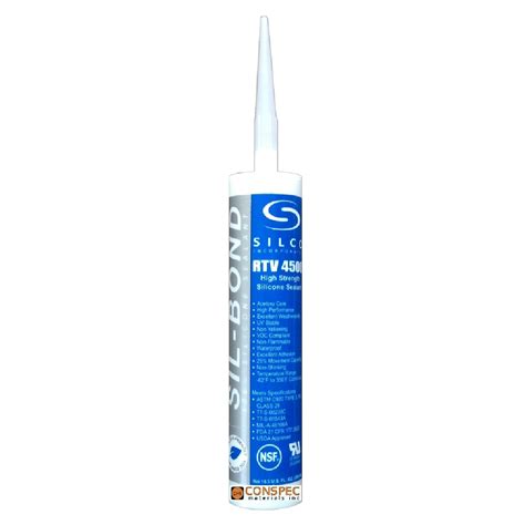 Silco Sil Bond 4500 High Strength RTV Silicone USDA FDA NSF 10 Oz