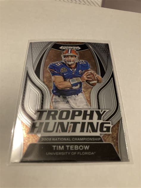 2023 Prizm Draft Picks Football Trophy Hunting TH 15 Tim Tebow EBay