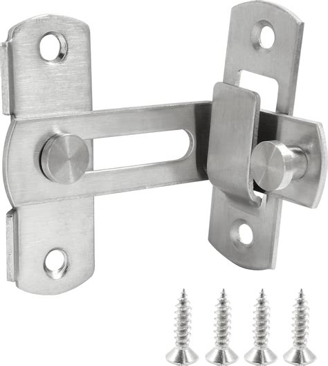 Barn Door Lock 90 Degree Flip Sliding Gate Latches Stainless Steel