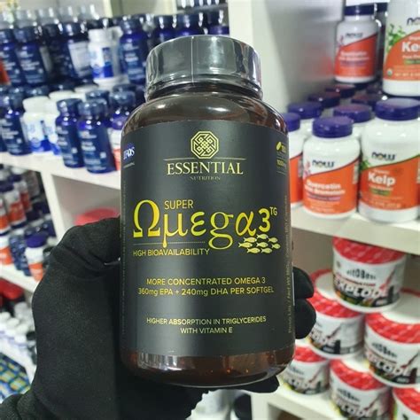 Super Ômega 3 Tg 1000mg 180 Caps Essential Nutrition Frete grátis