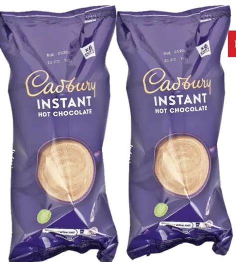 CADBURY INSTANT HOT Chocolate Packs X Cups Cups Free Postage PicClick UK