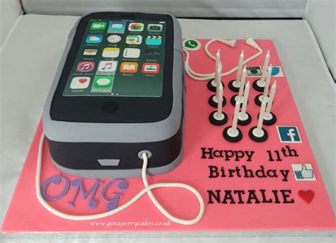 Mobile Phone Cake Iphone Cake Celebration Cakes Cake Ideas Perry