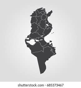 2,968 Tunisia Outline Map Images, Stock Photos & Vectors | Shutterstock