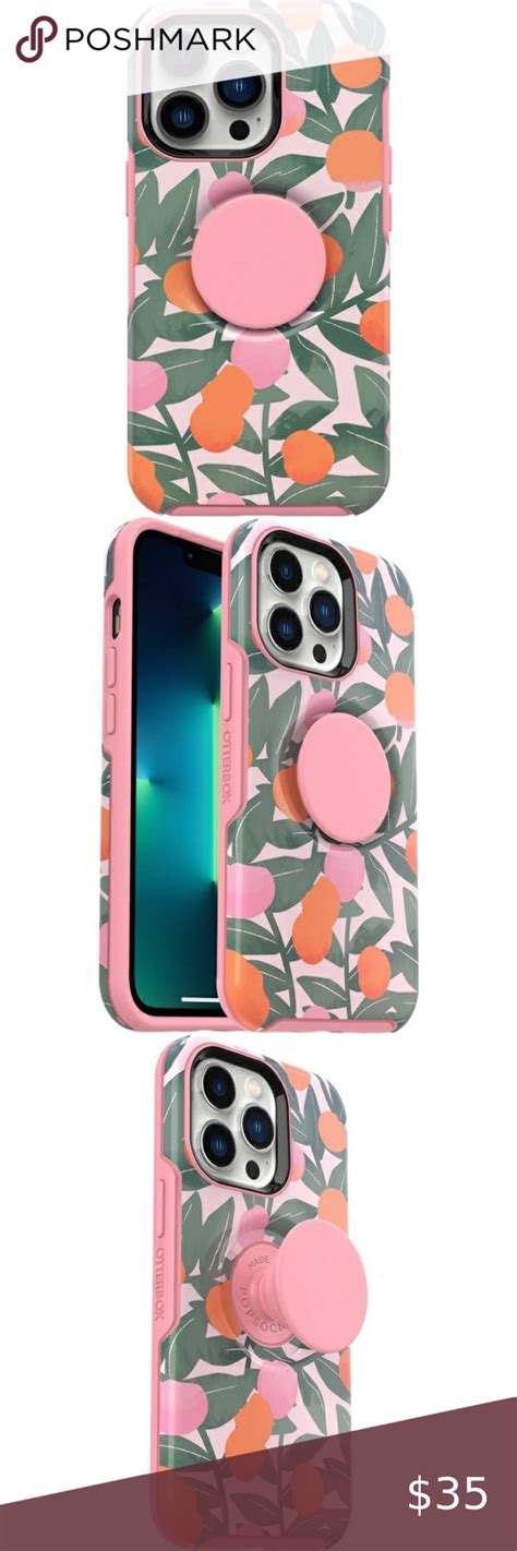 OtterBox Apple iPhone 13 Pro Otter + Pop Symmetry Series - Stay Peachy ...