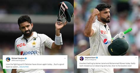 Twitter Reactions Mohammad Rizwan Aamer Jamal Lead Pakistans