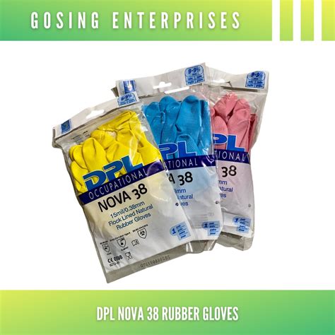 Dpl Nova 38 Rubber Gloves Shopee Philippines