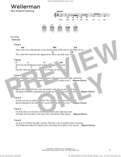 Wellerman Sheet Music For Guitar Chords Pdf