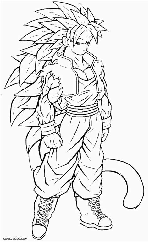 Dibujos de Goku para colorear Páginas para imprimir gratis