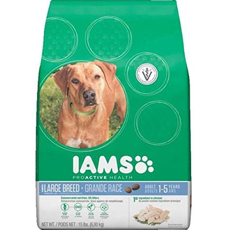 Iams Large Breed ProActive Dry Dog Food 15 lb | Dog food recipes, Dry ...