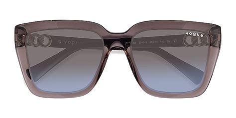 Vogue Eyewear Vo5575sb Square Clear Brown Frame Sunglasses For Women Eyebuydirect