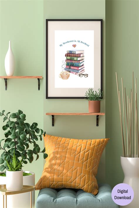 Books Art Print Book Quotes Printable Wall Art Book Nerd Poster Bookish Art Print Gift for Book ...