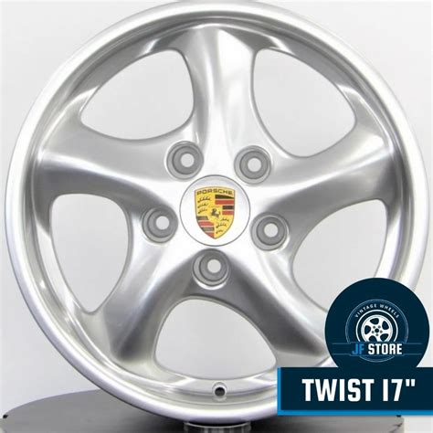 Jogo De Rodas Raw Classics Porsche Twist Aro Duas Talas Prata Brilh