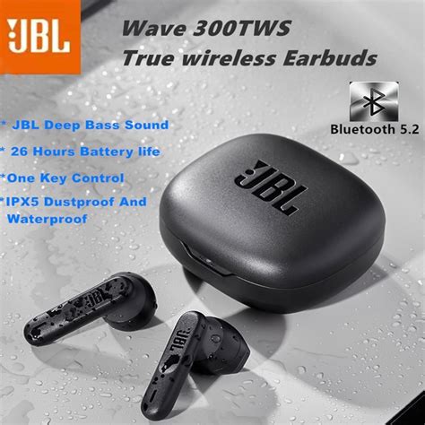 Fone De Ouvido Sem Fio True Jbl Wave Tws Microfone Embutido