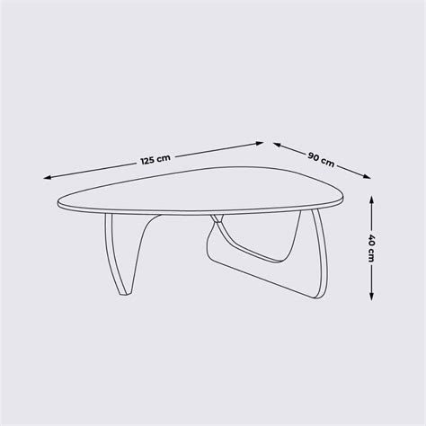 Table Basse Design En Bois Blanc Et Verre Trempé Noguchi Noguche