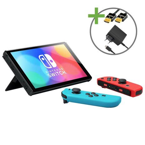 Nintendo Switch OLED - Red/Blue ⭐ Nintendo Switch - RetroNintendoStore.com