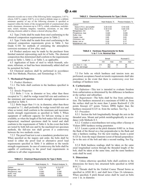 ASTM A490 00 Standard Specification For Structural Bolts Alloy Steel