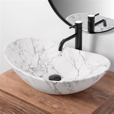 Umywalka Nablatowa Royal Marmur Rea Statuario Marble Mat Sklep Online