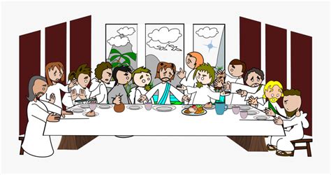 Last Supper - Cartoon , Free Transparent Clipart - ClipartKey