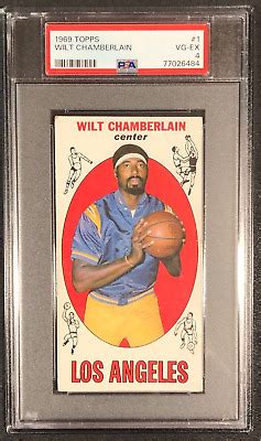 Wilt Chamberlain Los Angeles Lakers Topps Psa Basketball Card