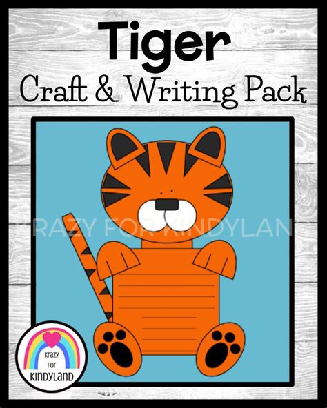 Tiger Craft Activity Writing Prompt Zoo Literacy Or Science Center