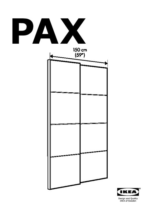 Pax Cadre Porte Coulissante 2pces Aluminium Ikeapedia