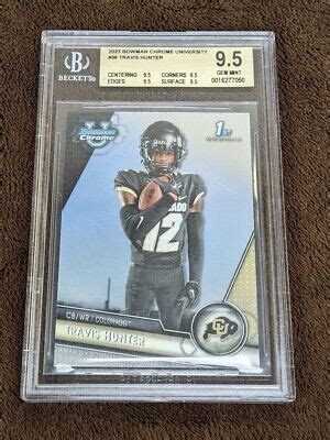 2023 BOWMAN CHROME UNIVERSITY 1ST BGS 9 5 TRAVIS HUNTER COLORADO EBay