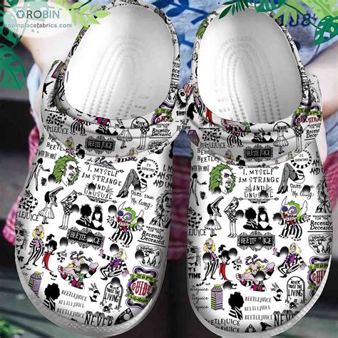 Beetlejuice Crocs Classic Clog Shoes CR0839 RobinPlaceFabrics