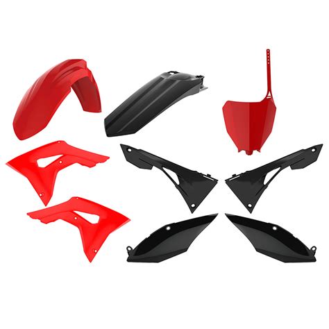 Honda CRF250R MX Plastic Kit Red Black 2018 20 Models 90833 Red