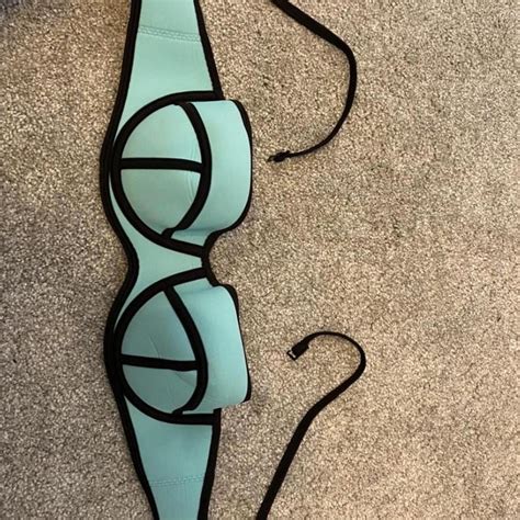 More Pics Of The Blue Triangle Bikini Set Depop