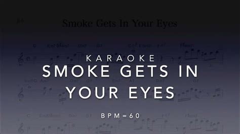 [smoke Gets In Your Eyes] Backing Track Strings Arrange Karaoke