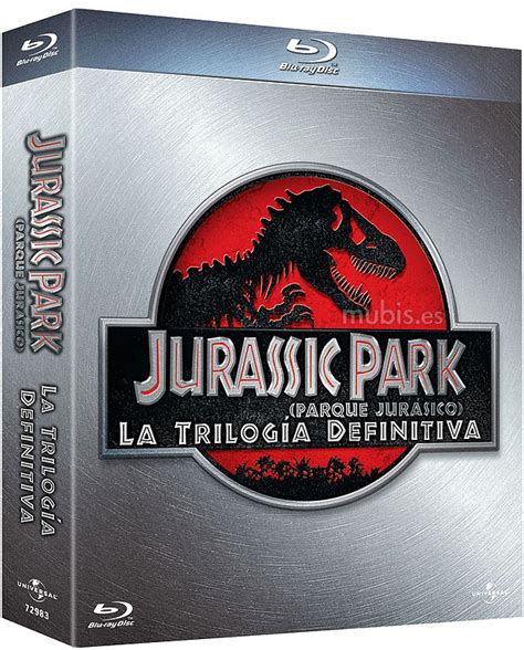 Carátula de Trilogía Jurassic Park Parque Jurásico Blu ray