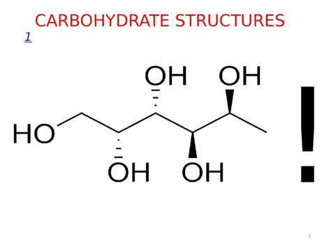 Pptx Carbohydrate Structures Dokumentips