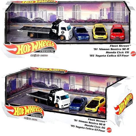 MISB Hot Wheels Premium Nissan Sentra SE R Honda Civic EG Toyota Celica GT Four With