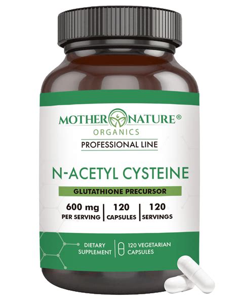 Mother Nature Organics High Potency Vegan N Acetyl L Cysteine