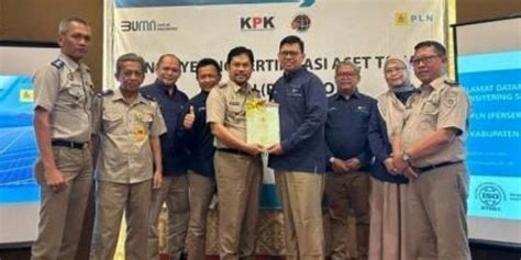 Amankan Aset Negara BPN Serahkan Sertifikat Tanah PT PLN Persero