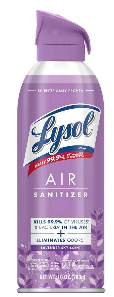 Lysol Lavender Air Sanitizer 10oz Discount 70 Online