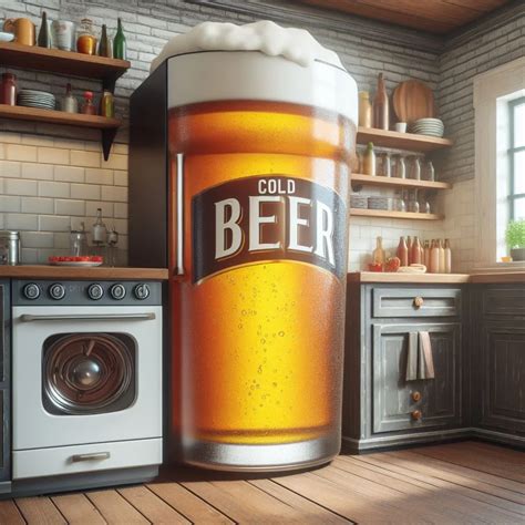 Beer Glass-Shaped Beer Fridge: Keeping Your Brews Cool in Style - LuxArts