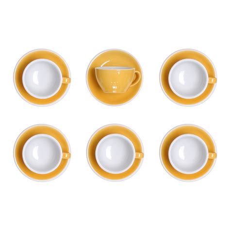 Set Von Latte Tasse Mit Untertasse Loveramics Egg Yellow Ml Stk