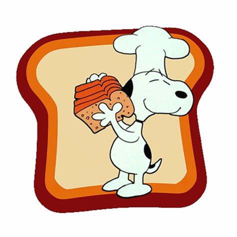 Happy Thanksgiving Snoopy Playing Loaf Bread GIFDB