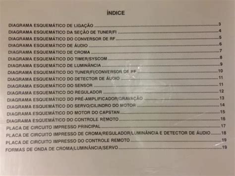 Diagrama Vídeo Cassete Philco Cod 391 à venda em São José dos Campos