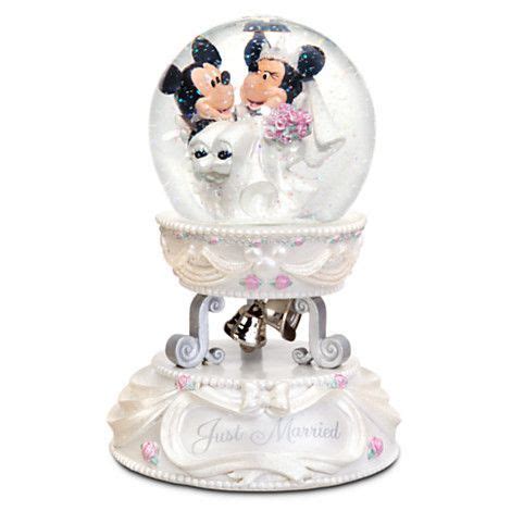 Minnie And Mickey Mouse Wedding Snowglobe Mickey And Minnie