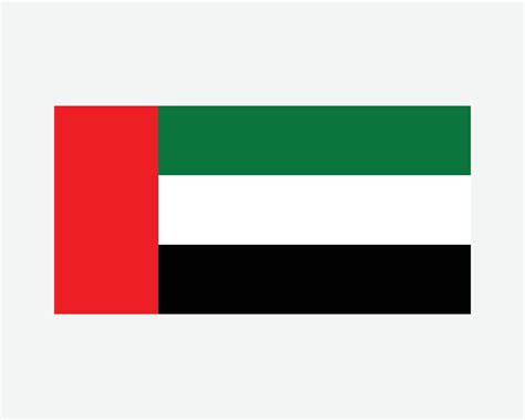 National Flag of UAE. United Arab Emirates Country Flag. Emirati ...