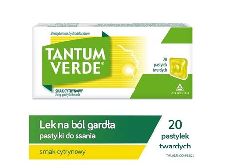 Tantum Verde O Smaku Cytrynowym Pastylek Do Ssania W Apteka