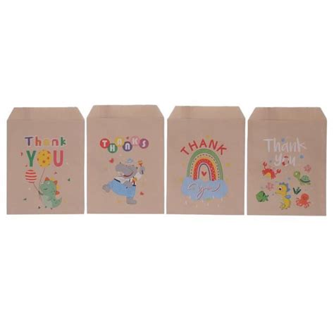 KIMISS Sacs En Papier Brun Kraft Lot De 2 Sacs Cadeaux En Papier Kraft