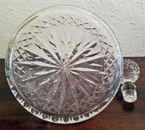 Vintage Irish Waterford Crystal Ships Decanter With Solid Silver Wine Label At 1stdibs Vintage