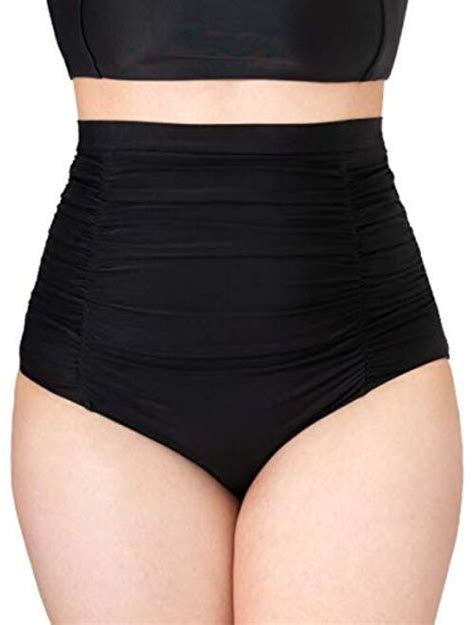 Buy Shapermint Women Ruched High Waisted Bikini Bottom Swimsuit Tummy